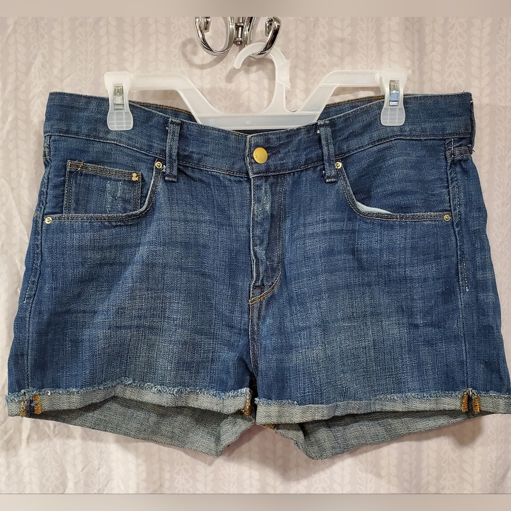H&M Denim Shorts Distressed Size 10 100% Cotton